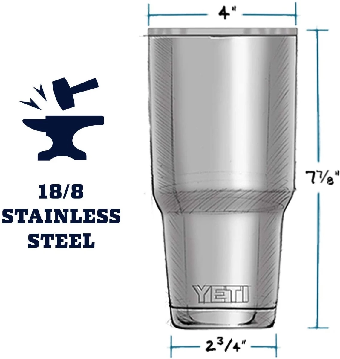 Yeti Rambler Tumbler W/ MagSlider Lid 8 Yeti Rambler Tumbler W/ MagSlider Lid - Image 6