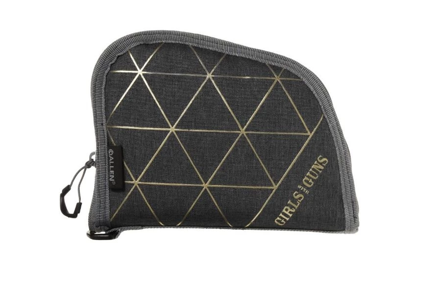 Allen Girls With Guns 8" Lockable Compact Handgun Case, Heather Gray 3 Allen Girls With Guns 8" Lockable Compact Handgun Case, Heather Gray