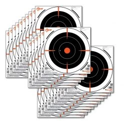 Allen 15246 EZ Aim Paper 8" x 8" Bullseye Black/Orange/White - 26 Pack