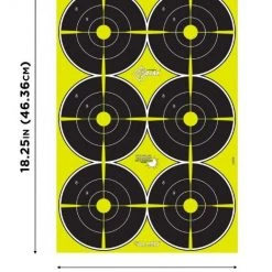 Allen EZ Aim Splash Reactive Black/Chartreuse Paper Shooting Target, 8-Pack -Outlet Sporting Goods Store 10733651 1