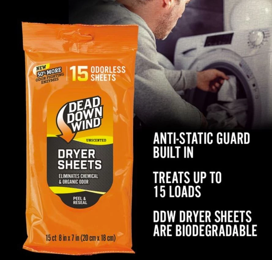 Dead Down Wind Dryer Sheets, 15-Count 5 Dead Down Wind Dryer Sheets, 15-Count - Image 3