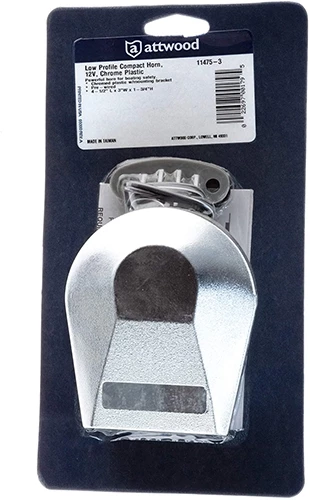 Attwood Low Profile 12V Electric Compact Boat Safety Horn w/Chrome Finish 5 Attwood Low Profile 12V Electric Compact Boat Safety Horn w/Chrome Finish - Image 3