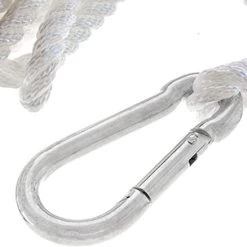 Attwood 11707-7 Premium Twisted Nylon Anchor Line w/ Hook - 3/8 in. x 50 ft.