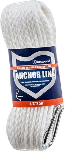 Attwood 11714-2 Hollow Braided Polypropylene Anchor Line 5 Attwood 11714-2 Hollow Braided Polypropylene Anchor Line - Image 3