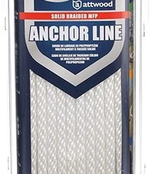 Attwood Solid Braid Multifilament Polypropylene Anchor Line w/Spring Hook, 3/8-Inch x 50-Feet -Outlet Sporting Goods Store 11723 7 2