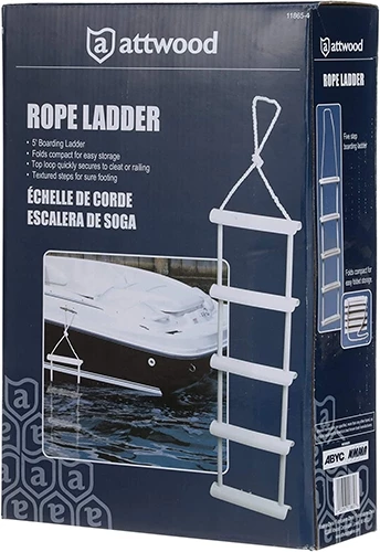 Attwood 11865-4 5-Step Rope Ladder 5 Attwood 11865-4 5-Step Rope Ladder - Image 3