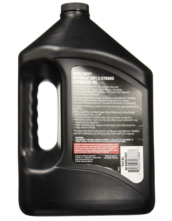 Mercury Optimax/DFI 2-Cycle Outboard Oil, Gallon 4 Mercury Optimax/DFI 2-Cycle Outboard Oil, Gallon - Image 2