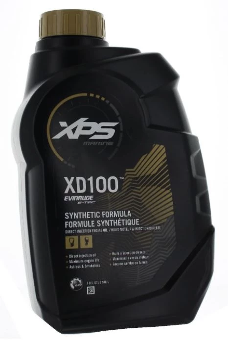 Johnson Evinrude OMC XD100 Synthetic Injection Oil, Quart 3 Johnson Evinrude OMC XD100 Synthetic Injection Oil, Quart