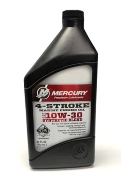 Mercury Mercruiser 10W-30 4-Stroke Outboard Oil, Quart 3 Mercury Mercruiser 10W-30 4-Stroke Outboard Oil, Quart