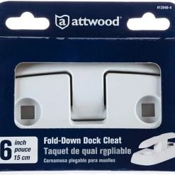 Attwood 12048-4 Low-Profile Aluminum Fold-Down 6-Inch Marine Dock Cleat 9 Attwood 12048-4 Low-Profile Aluminum Fold-Down 6-Inch Marine Dock Cleat -Outlet Sporting Goods Store 12048 4 4