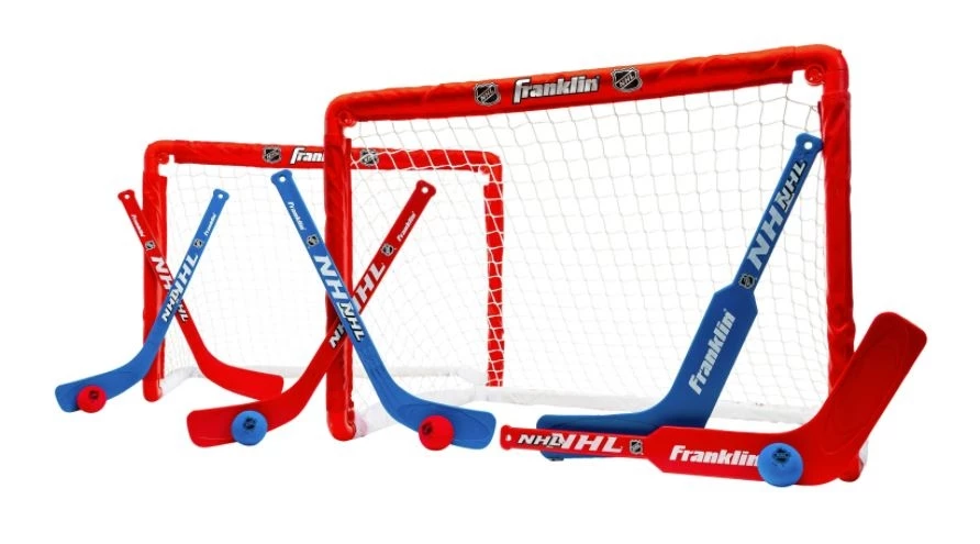 Franklin Sports NHL® Mini Folding 2-Goal Combo Set, Red 3 Franklin Sports NHL® Mini Folding 2-Goal Combo Set, Red