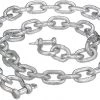 Attwood 13753-7 Anchor Chain w/2 Shackles, ¼-In x 4 Ft
