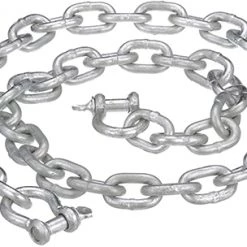 Attwood 13753-7 Anchor Chain w/2 Shackles, ¼-In x 4 Ft