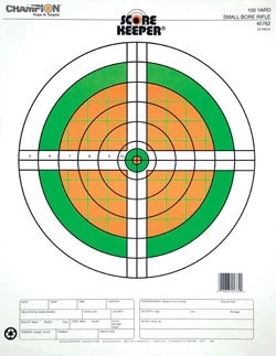 Champion Fluorescent Orange & Green Bull Scorekeeper Target, 12 Pk 3 Champion Fluorescent Orange & Green Bull Scorekeeper Target, 12 Pk