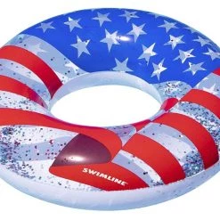 Swimline Americana Glitter Inflatable Pool Tube