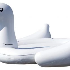 Swimline 105" Inflatable Mega Swan Ride-On Float Raft Island