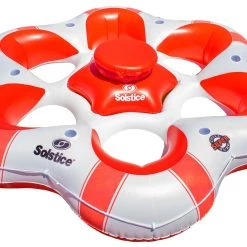 Solstice Inflatable SuperChill Island 6 Person Water Raft Float Lounger