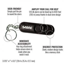 Sabre Personal Self-Defense Safety Alarm 8 Sabre Personal Self-Defense Safety Alarm -Outlet Sporting Goods Store 19010001 2 2