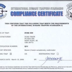 Duke 330BT Body Gripping Trap -Outlet Sporting Goods Store 20030021 2