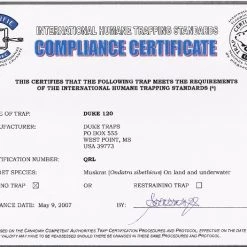 Duke 120BT Body Gripping Trap -Outlet Sporting Goods Store 20030092 2