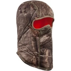 Huntworth Youth Performance Reversible Camo/Orange Fleece Balaclava