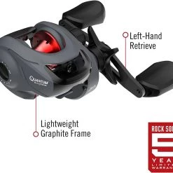 Quantum Invade Baitcast Fishing Reel, Left-Hand Size 100 -Outlet Sporting Goods Store 21 40445 1 1