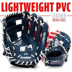Franklin Sports RTP MLB All American Glove w/Ball, 9.5", RHT -Outlet Sporting Goods Store 22900 phase1 detail4 1 3
