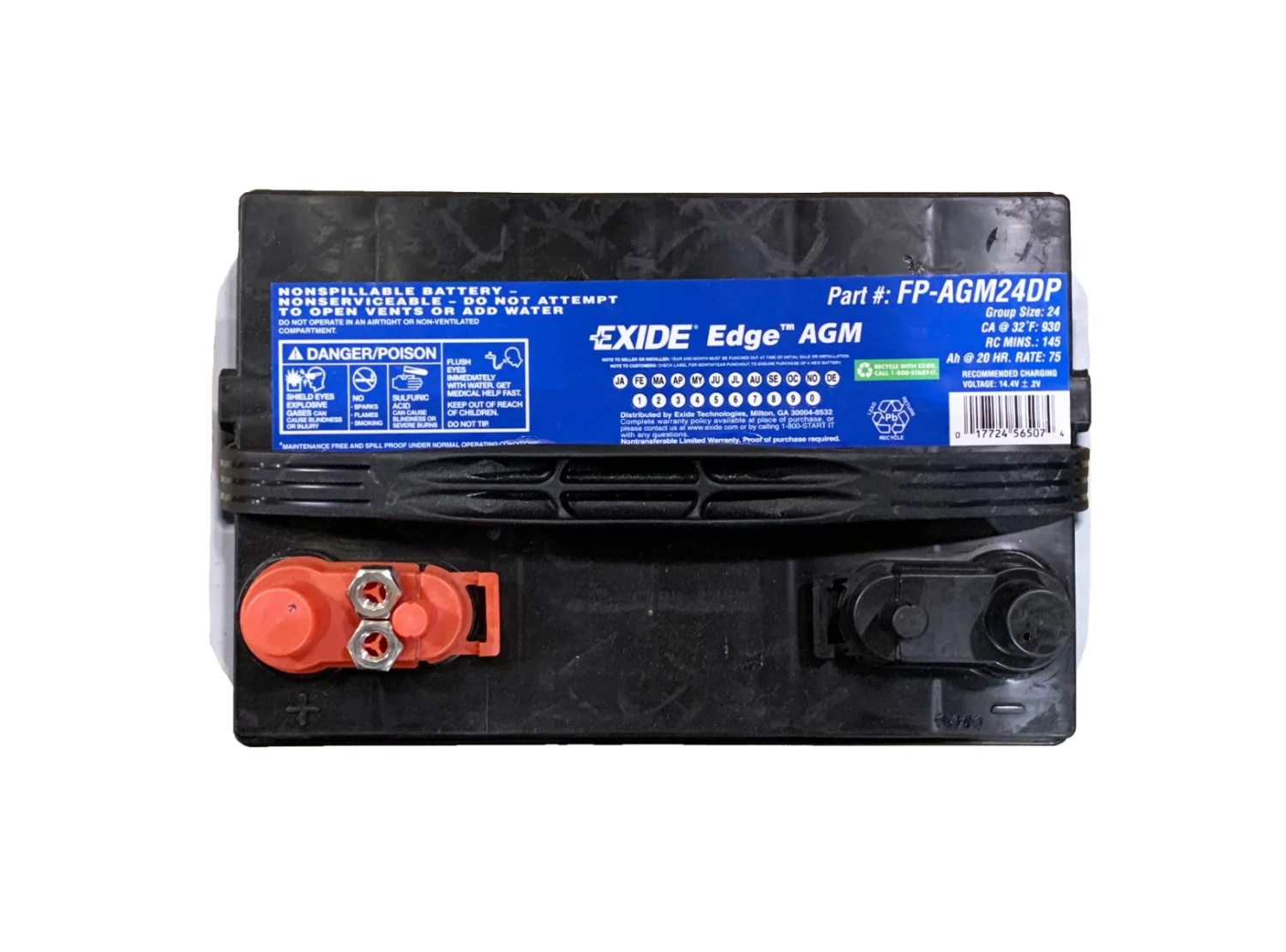 Exide Edge AGM Marine Battery 4 Exide Edge AGM Marine Battery - Image 2