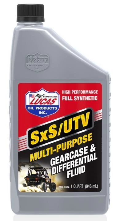 Lucas Oil Synthetic SXS Multi-Purpose Gearcase and Differential Fluid 3 Lucas Oil Synthetic SXS Multi-Purpose Gearcase and Differential Fluid