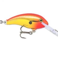Rapala Shad Dancer, Chrome Gold Fluorescent Red