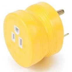 Camco Power Grip 30 AMP M to 15 AMP F Adapter 5 Camco Power Grip 30 AMP M to 15 AMP F Adapter -Outlet Sporting Goods Store 320256 2