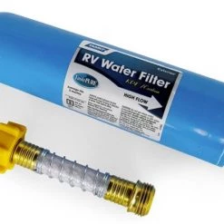 Camco Tastepure Inline Water Filter with Flexible Hose Protector
