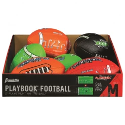 Franklin Sports Mini Playbook Football, Assorted Colors
