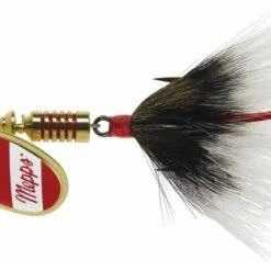 Mepps Dressed Aglia Lure, #3 (1/4oz.) -Outlet Sporting Goods Store 3350034 gold red wht grey 1 1