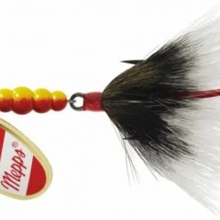 Mepps Dressed Aglia Lure, #5 (1/2oz.) -Outlet Sporting Goods Store 3350047 gold red wht grey 1