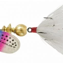 Mepps Dressed Aglia Lure, #0 (1/12oz.) -Outlet Sporting Goods Store 3352469 rbw trt wht 1