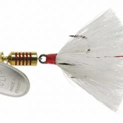 Mepps Dressed Aglia Lure, #3 (1/4oz.) -Outlet Sporting Goods Store 3352580 silver white 1