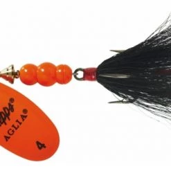Mepps Dressed Aglia Lure, #4 (1/3oz.) -Outlet Sporting Goods Store 3352658 hot org blk 1 1