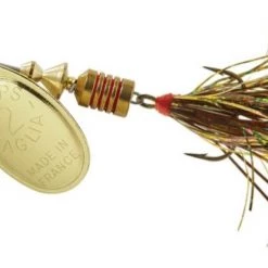 Mepps Aglia Flashabou Lure, #2 (1/6oz.) -Outlet Sporting Goods Store 3352791 gold brn gold 1