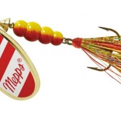 Mepps Aglia Flashabou Lure, #5 (1/2oz.) 7 Mepps Aglia Flashabou Lure, #5 (1/2oz.) -Outlet Sporting Goods Store 3352820 gold rd wht rd gold 1 1