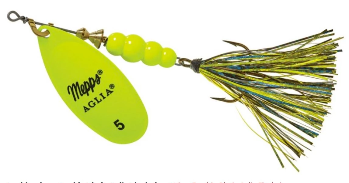 Mepps Aglia Flashabou Lure, #5 (1/2oz.) 5 Mepps Aglia Flashabou Lure, #5 (1/2oz.) - Image 3