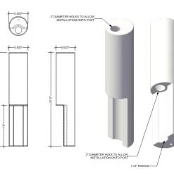 Acrytek Plastics 40408 Round Pole Slipper 11 Acrytek Plastics 40408 Round Pole Slipper -Outlet Sporting Goods Store 35280060 5 1