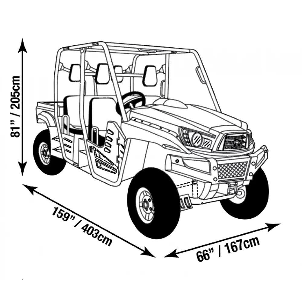 Raider UTV 2-Row SX Series Cover - 2XL 7 Raider UTV 2-Row SX Series Cover - 2XL - Image 5