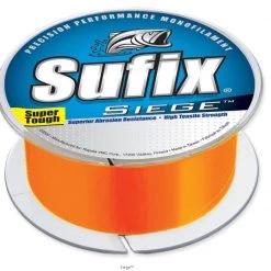 Sufix Siege Fishing Line - Neon Tangerine