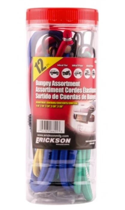Erickson 12-Pack Bungee Cord Assortment 3 Erickson 12-Pack Bungee Cord Assortment