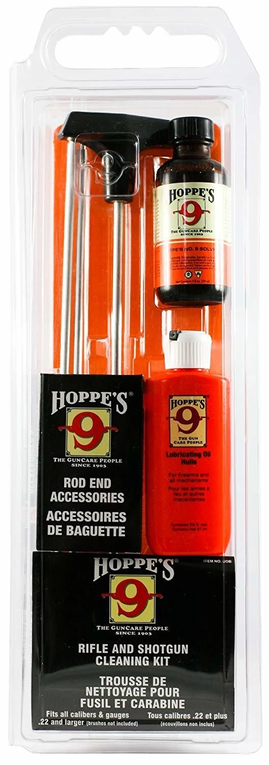 Hoppe's Universal Cleaning Kit w/Aluminum Rod for Rifle & Shotgun 3 Hoppe's Universal Cleaning Kit w/Aluminum Rod for Rifle & Shotgun