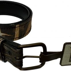 AA&E Leathercraft Realtree Max-5 HD Belt with Antique Brass Harness Buckle