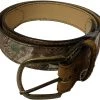 AA&E Leathercraft Realtree AP Belt with Brown Leather Billet and Buckle Pieces -Outlet Sporting Goods Store 4801690 1