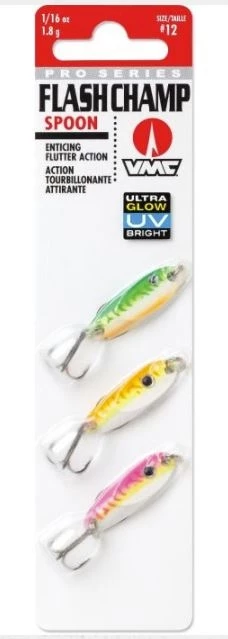 VMC Flash Champ Spoon Kit 1/16oz. - Glow UV 3 VMC Flash Champ Spoon Kit 1/16oz. - Glow UV