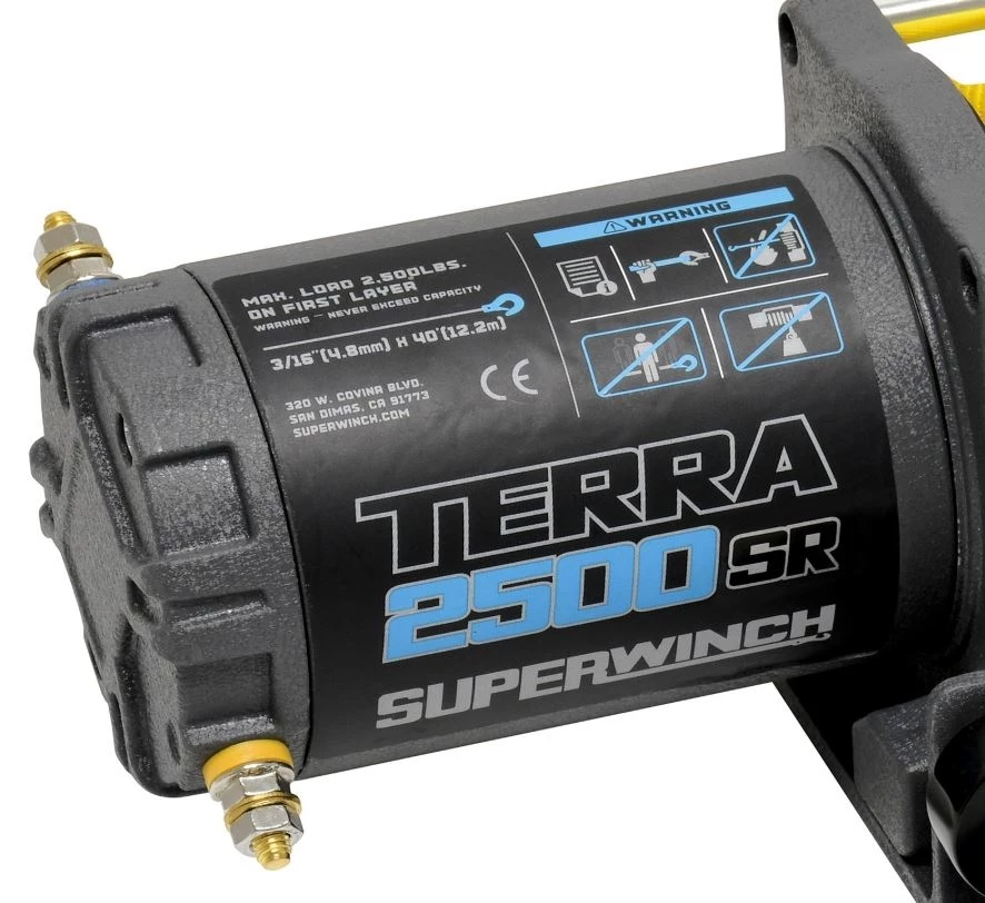 Superwinch Terra 2500SR 12V Synthetic Rope Winch 4 Superwinch Terra 2500SR 12V Synthetic Rope Winch - Image 2